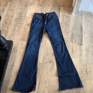 Frame Denim Dark Blue Flare Jeans